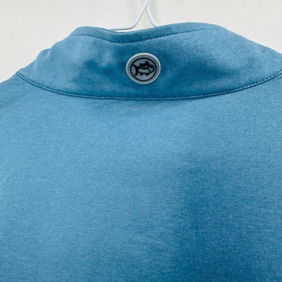 Southern Tide Backbarrier Performance Quarter Zip Pullover Heather Blue Medium - Picture 5 of 7